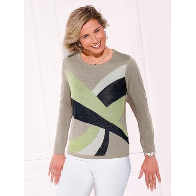 Abbildung von Classic Basics Jacquardpullover &quot;Langarm Pullover&quot;