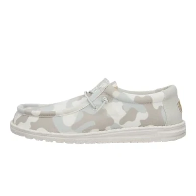 Abbildung von Hey Dude Wally Washed Sportlicher Schnürer, Herren, Größe: 41, Greyscale desert camo Schuhe