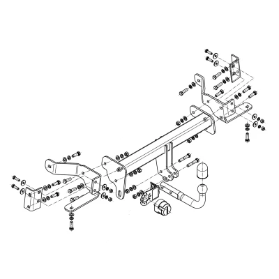 Abbildung von STEINHOF O 093 Anhängevorrichtung OPEL: Antara