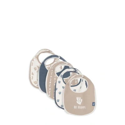 Abbildung von Jollein Lätzchen Baby Funky 5er Pack Wasserdicht Mit Klettverschluss Babylatz Sabberlätzchen