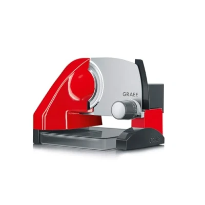 Abbildung von Graef Allesschneider &quot;SlicedKitchen S 50003&quot;, 170 W, inkl. Aufbewahrungsbox &amp; MiniSlice Aufsatz, rot