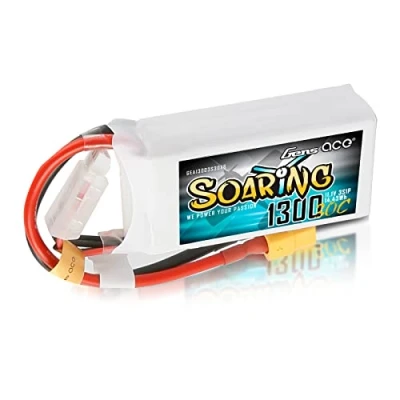 Abbildung von Gens ace 3S Lipo Akku 1300mAh 30C 11.1V Soaring Battery Pack with XT60 Plug for Helicopter RC Airplane Hobby Boat Truck Drones