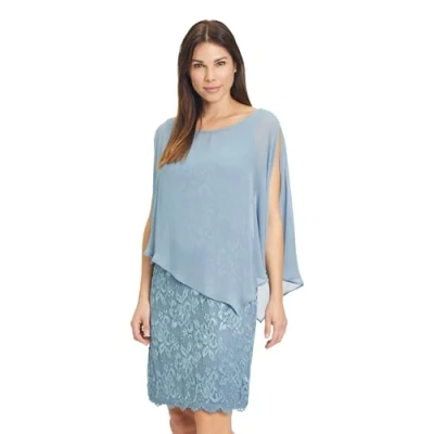 Abbildung von Vera Mont Cocktailkleid/festliches Kleid, Damen, Größe: 44, Bluish grey