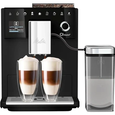Abbildung von Melitta Kaffeevollautomat &quot;CI Touch F630 112&quot;, frosted black, 2 Kammern Bohnenbehälter, One Bedienung