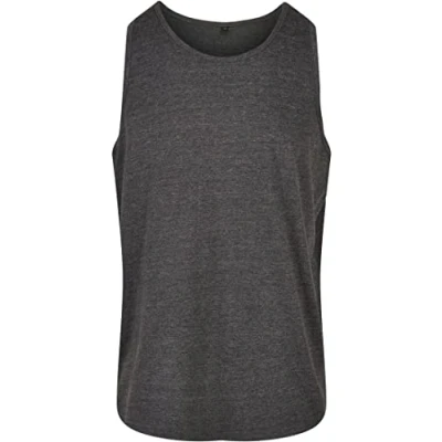 Abbildung von Build Your Brand Herren BB011 Basic Tank T Shirt, Charcoal, S