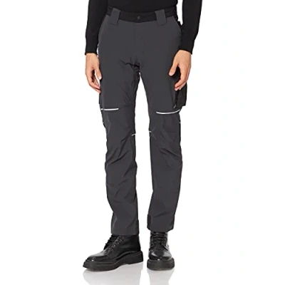 Abbildung von Power WORLD, schmal geschnittene Cargohose, mit mehreren Vorder und Seitentaschen, bequeme dehnbare Hose, Frontknopf, atmungsaktives Material (ASPHALT GREY)