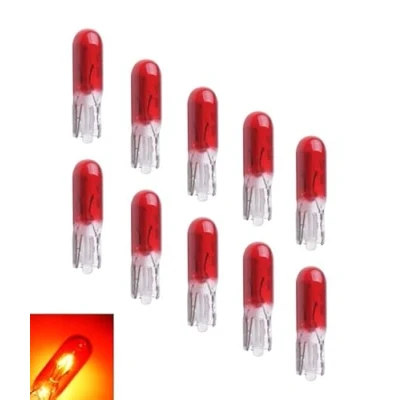 Abbildung von MAXXONI 10x ROT W1,2W 12V T5 Glassockellampe Tacho Cockpit Auto Instrumentenbeleuchtung