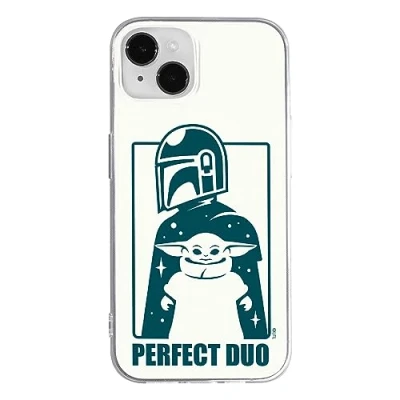 Abbildung von ERT GROUP Handyhülle für iPhone 14 Original und offiziell Lizenziertes Star Wars Muster Baby Yoda 034 optimal an die Form des Handy angepasst, hülle aus TPU