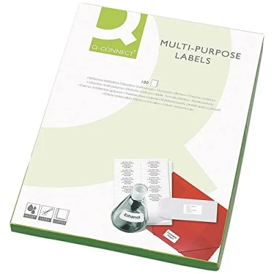 Abbildung von Q Connect 99,1 x 42,3 mm Mehrzweck Label (1200 Stück), 99.1 42.3