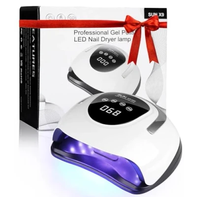 Abbildung von 220W UV Lampe für Gelnägel, 10/30/60/99S Timer Nageltrockner Nägel, Professioneller LED nägel mit Griff und Auto Sensor, Nagellampe Haus Salon Maniküre Anfänger Nail Art DIY