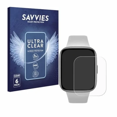 Abbildung von Savvies 6 Stück Schutzfolie für Xiaomi Redmi Watch 3 Active Displayschutz Folie Ultra Transparent