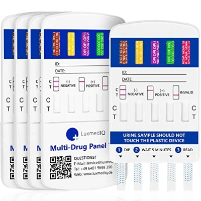 Abbildung von 5x Drogentest für 10 Drogen Drogeschnelltest Multi 5 St