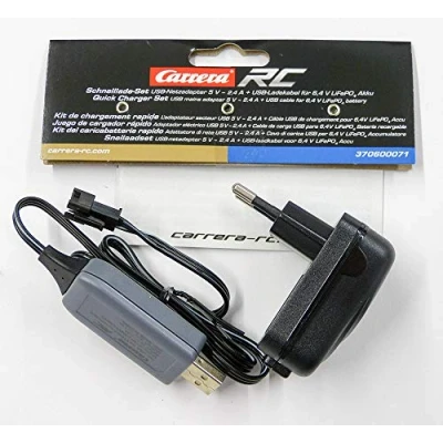 Abbildung von Schnelllade SET 5V 2 4A USB GS Netzteil + Kabel für 6 4V LifePo4 Akku
