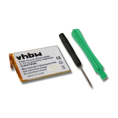 Abbildung von vhbw Akku kompatibel mit Apple iPod Touch 4th Generation, A1367 MP3 Player Musik (930mAh, 3,7V, Li Polymer)