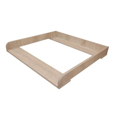 Abbildung von Shefa Kids Wickelaufsatz 800 für Ikea Kommode der Serien MALM, HEMNES und NORDLI, Universal, Eiche
