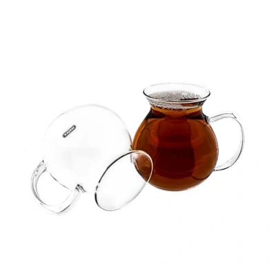 Abbildung von Mulex Teeglas 6 tlg Teegläser mit Henkel aus Borosilkatglas 200 ml