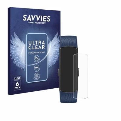 Abbildung von Savvies 6 Stück Schutzfolie für Huawei Honor Band 4/5 Displayschutz Folie Ultra Transparent
