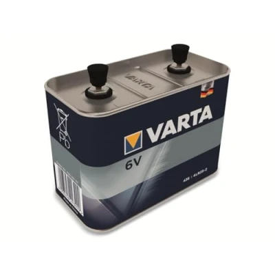Abbildung von VARTA Batterie 435, Blockbatterie 4LR25 2, 1 Stück, Alkaline, 6V, kompakt und leistungsstark für Baustellenleuchte / Baustellenlampe Sicherheitsgeräte Handscheinwerfer