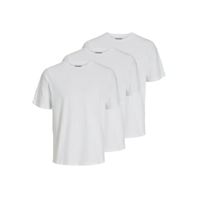 Abbildung von Jack &amp; Jones Jacunder TEE CREW NECK 3 PACK Unterhemd/shirt, Herren, Größe: Small, White