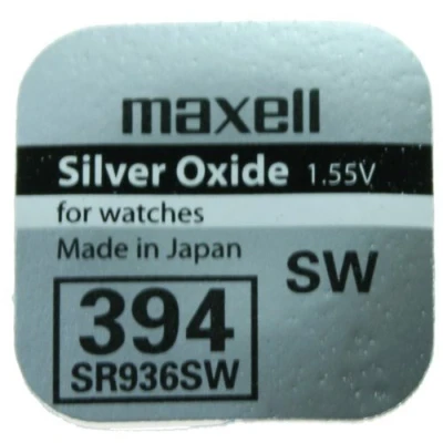 Abbildung von Maxell SR936 SW 394 Silberoxid Batterie, 1,55 V, 1 Stück