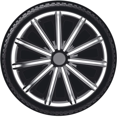 Abbildung von AutoStyle PP 5114SB Radblenden 14Zoll schwarz/silber