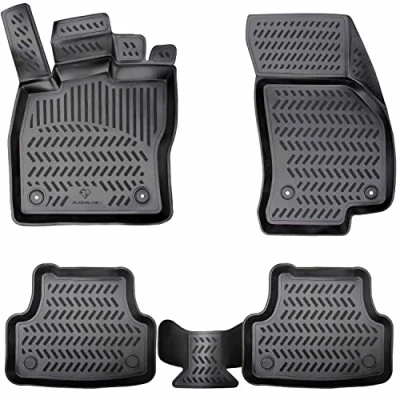 Abbildung von Elmasline Design 3D Gummimatten Set für OPEL Combo C Baujahr 2001 2011 Extra hoher 5cm Rand