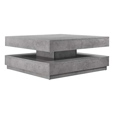 Abbildung von en.casa Couchtisch, »Florenz« Beistelltisch drehbar 76x76x38cm in Betonlook