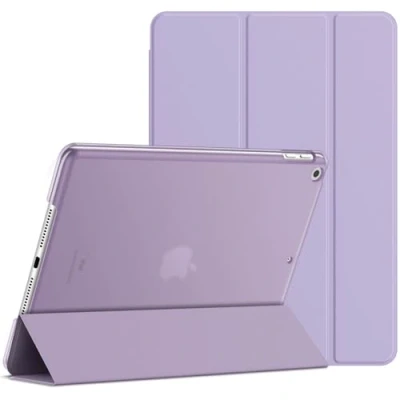Abbildung von JETech Hülle für iPad 9 8 7 (10,2 Zoll, Modell 2021 2020 2019, 9. 8. 7. Generation), Auto Schlafen Wachen (Helles Lila)