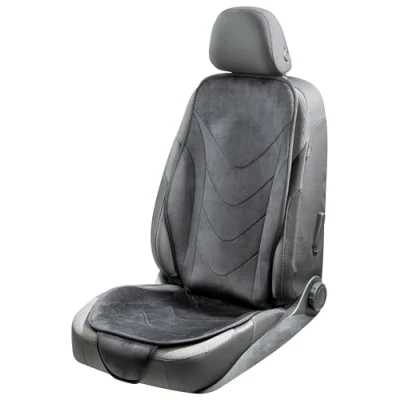 Abbildung von Walser Autositzauflage Air Flow, ergonomischer Sitzschoner, Lendenwirbelschutz, Universal Sitzauflage für PKW, Farbe: schwarz 13983