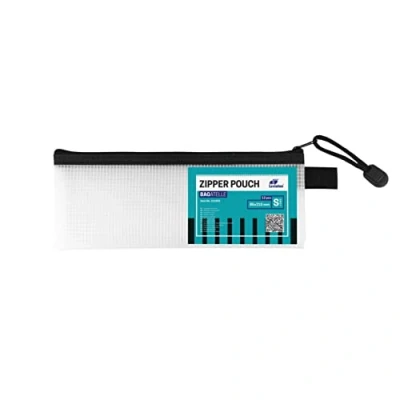 Abbildung von LEVIATAN 12er Set 85x210mm Zip Beutel Reisetasche Transparente Reißverschlusstaschen Reißverschluss Dokumententaschen Wasserdichte Bag Lagerung von Schreibwaren, Kosmetikwaren