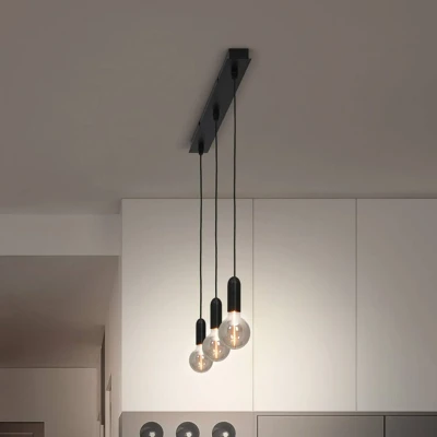 Abbildung von Ledvance Vintage 1906® Pendelleuchte ROUND E27, schwarz, max. 25W (LED 15W), E27 Sockel, runder Baldachin, Innenraum Pendelleuchte, Kombination mit 1906 Lampen, smarten Lampen