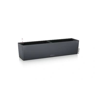 Abbildung von Lechuza® Balkonkasten Balconera Color 80 schiefergrau (Komplettset, 1 St., 1x ALL IN ONE), mit Erd Bewässerungs System