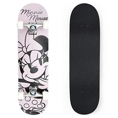 Abbildung von Wooden (Holz) Skateboard Minnie Mouse 79x20x10cm Alu Achse (9976)