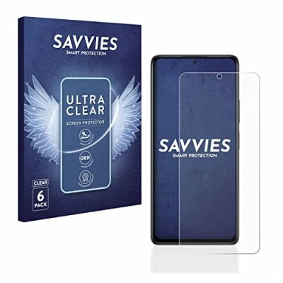 Abbildung von Savvies 6 Stück Schutzfolie für Xiaomi Redmi Note 10 Pro/Max Displayschutz Folie Ultra Transparent