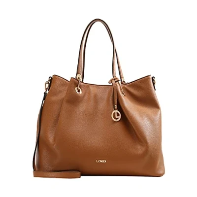 Abbildung von L.CREDI Ebony Shopping Bag, Damen, Größe: One Size, Cognac