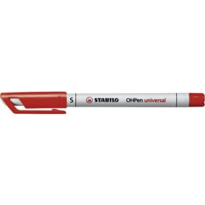 Abbildung von Folienstift STABILO OHPen universal wasserlöslich superfein Einzelstift rot