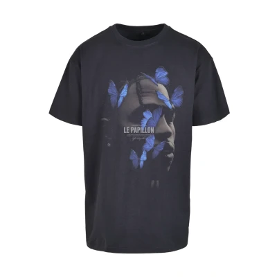Abbildung von Upscale by Mister Tee LE Papillon Oversize Tshirt print, Größe: XXL, Navy
