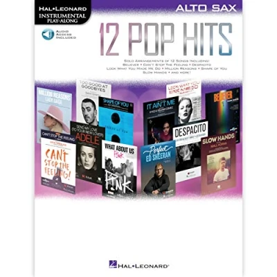 Abbildung von 12 Pop Hits: Alto Sax (Hal Leonard Instrumental Play along): Sax: Includes Downloadable Audio
