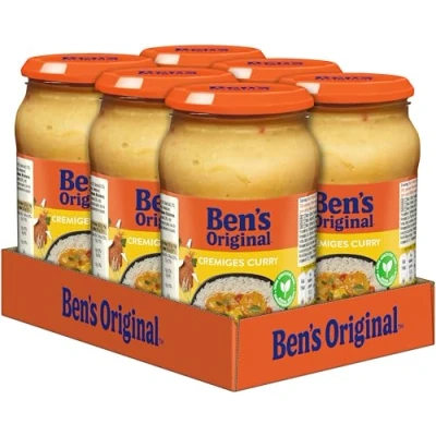 Abbildung von BEN’S Original Ben&#039;s Sauce Cremiges Curry, 6 Gläser (6 x 400g)