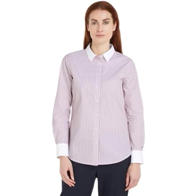 Abbildung von Tommy Hilfiger Hemdbluse STRIPE REGULAR SHIRT mit Streifendessin