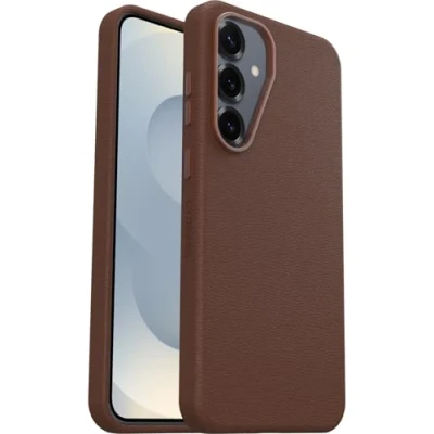 Abbildung von OtterBox Symmetry Cactus Leather Schutzhülle für Samsung Galaxy S25+ Rich Adove brown