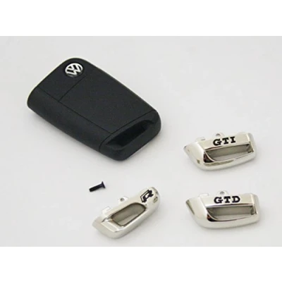Abbildung von Volkswagen Kappe für Schlüssel GTD/GTI/R Original VW Chrom/Schwarz Autoschlüssel (GTD)