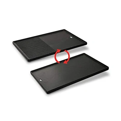 Abbildung von Enders® Grillplattenaufsatz SWITCH GRID™ Guss Wendeplatte 1/2 Chicago (Next) 4, Gusseisen, passgenau für das im 4 und Next