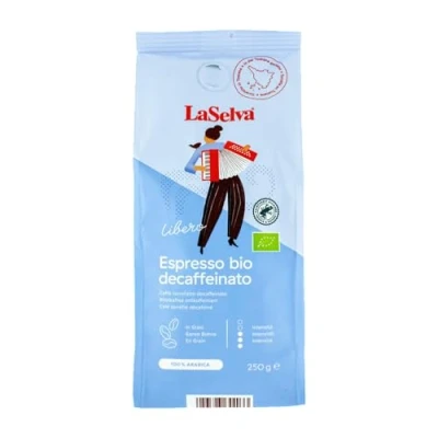 Abbildung von LaSelva Espresso Libero Röstkaffee ganze Bohne, entkoffeiniert, Bio, 250g