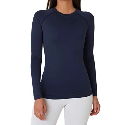 Abbildung von TCA Langarmshirt Damen Thermo Laufshirt Dunkelblau (1 tlg)