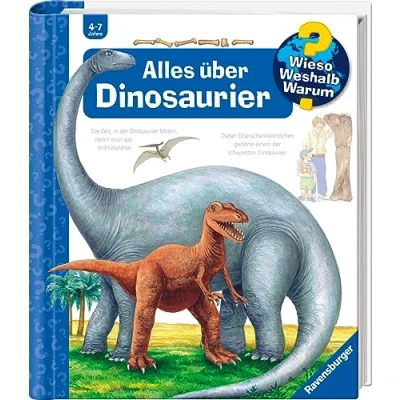 Abbildung von Ravensburger Buch &quot;Wieso? Weshalb? Warum?, Band 12: Alles über Dinosaurier&quot;, FSC schützt Wald weltweit