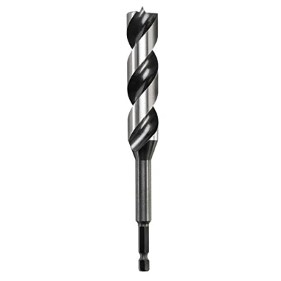 Abbildung von kwb 3 S Japan Schlangenbohrer ø 24 mm, 165 mm aus blankgeschliffenem CV Stahl mit superscharfem Spitzenanschliff, Zentrierspitze und E 6.3 Schaft
