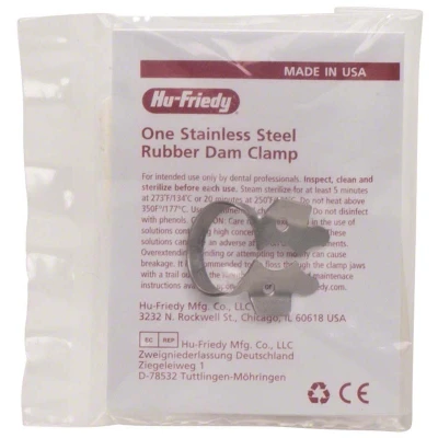 Abbildung von Kofferdam Klammer Satin Steel Figur 3 UK Molaren Stück