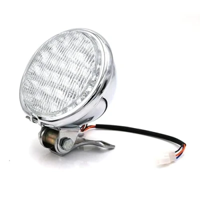 Abbildung von PINTLE Motorrad Scheinwerfer Für Roller Retro Schwarz Kopf Licht Moto Refit Motor Vintage Front Lampe