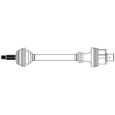 Abbildung von METELLI 17 0398 Antriebswelle 718 86 RENAULT: Kangoo I, CLIO 2, I Rapid
